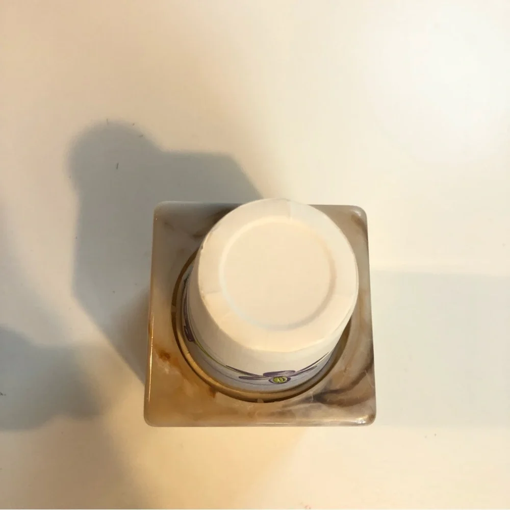Vintage Marbled Plastic Dixie Cup Dispenser | 13 cups included